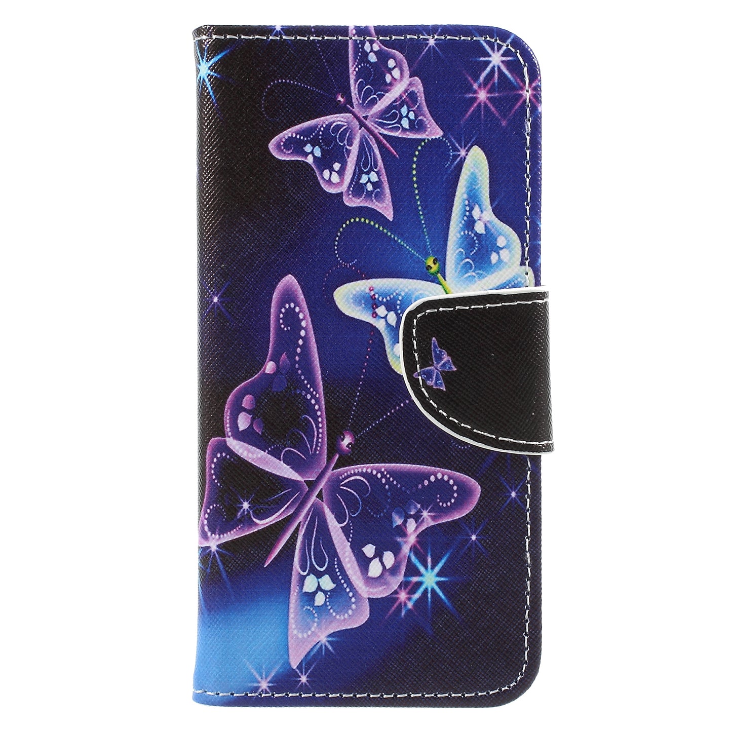 Pattern Printing Cross Texture Stand Wallet Leather Cover with Magnet for Samsung Galaxy A8 (2018)