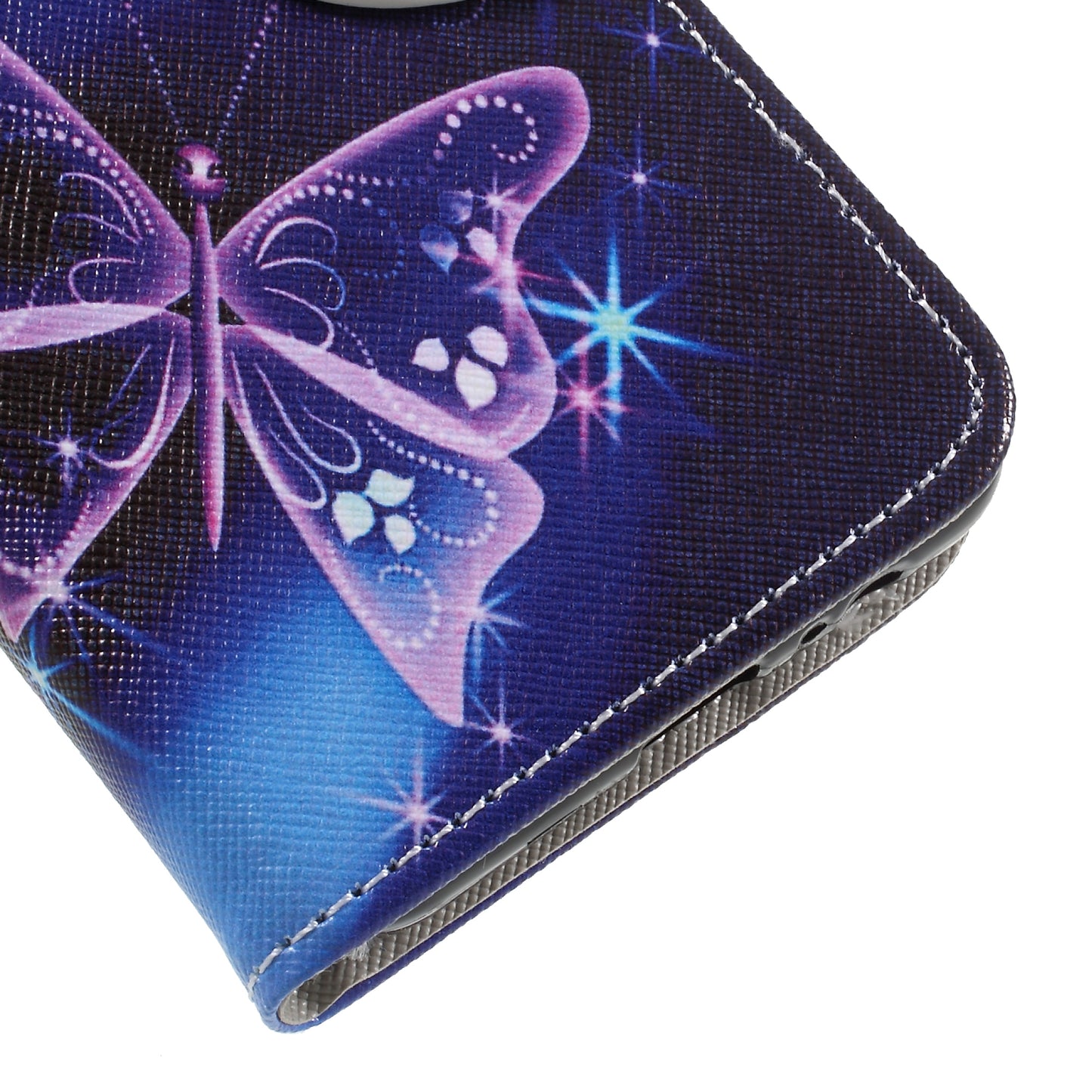 Pattern Printing Cross Texture Stand Wallet Leather Cover with Magnet for Samsung Galaxy A8 (2018)