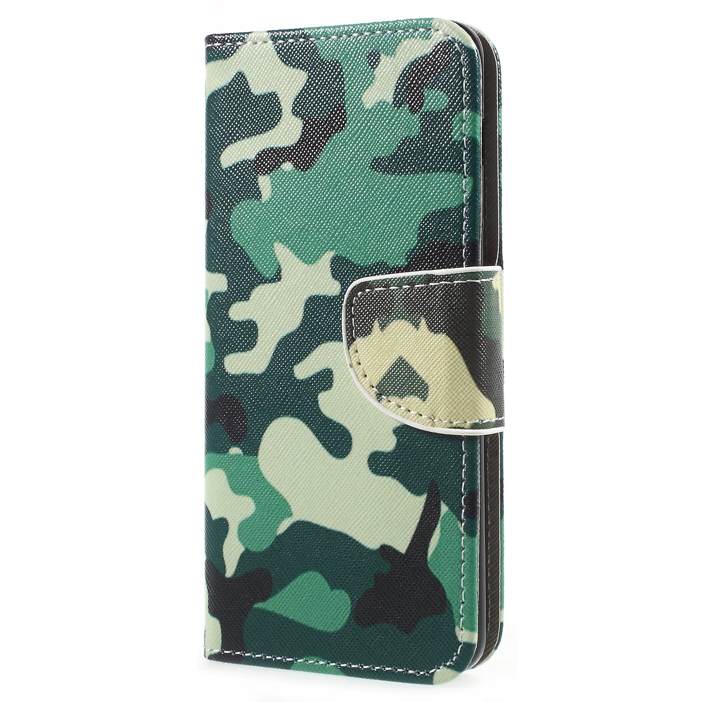 Pattern Printing Cross Texture Stand Wallet Leather Cover with Magnet for Samsung Galaxy A8 (2018)