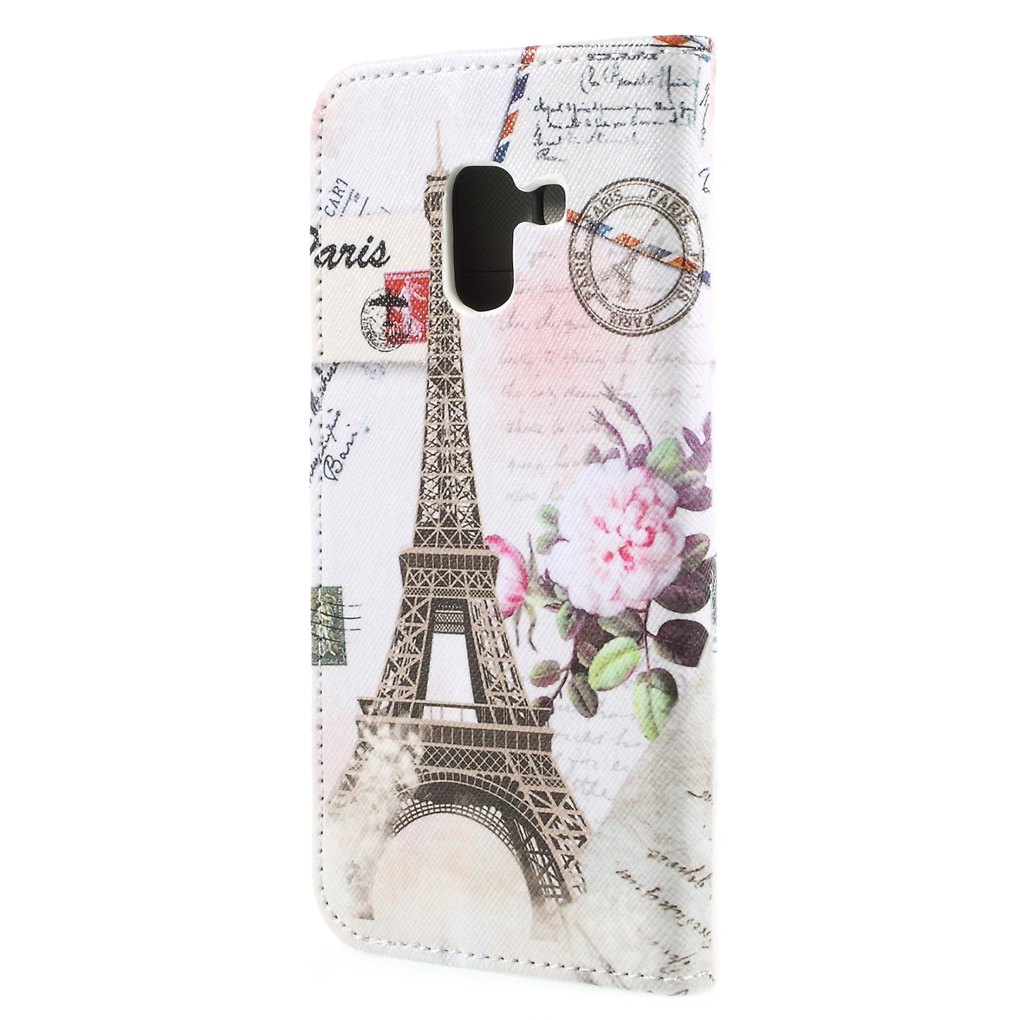 Pattern Printing Cross Texture Stand Wallet Leather Cover with Magnet for Samsung Galaxy A8 (2018)