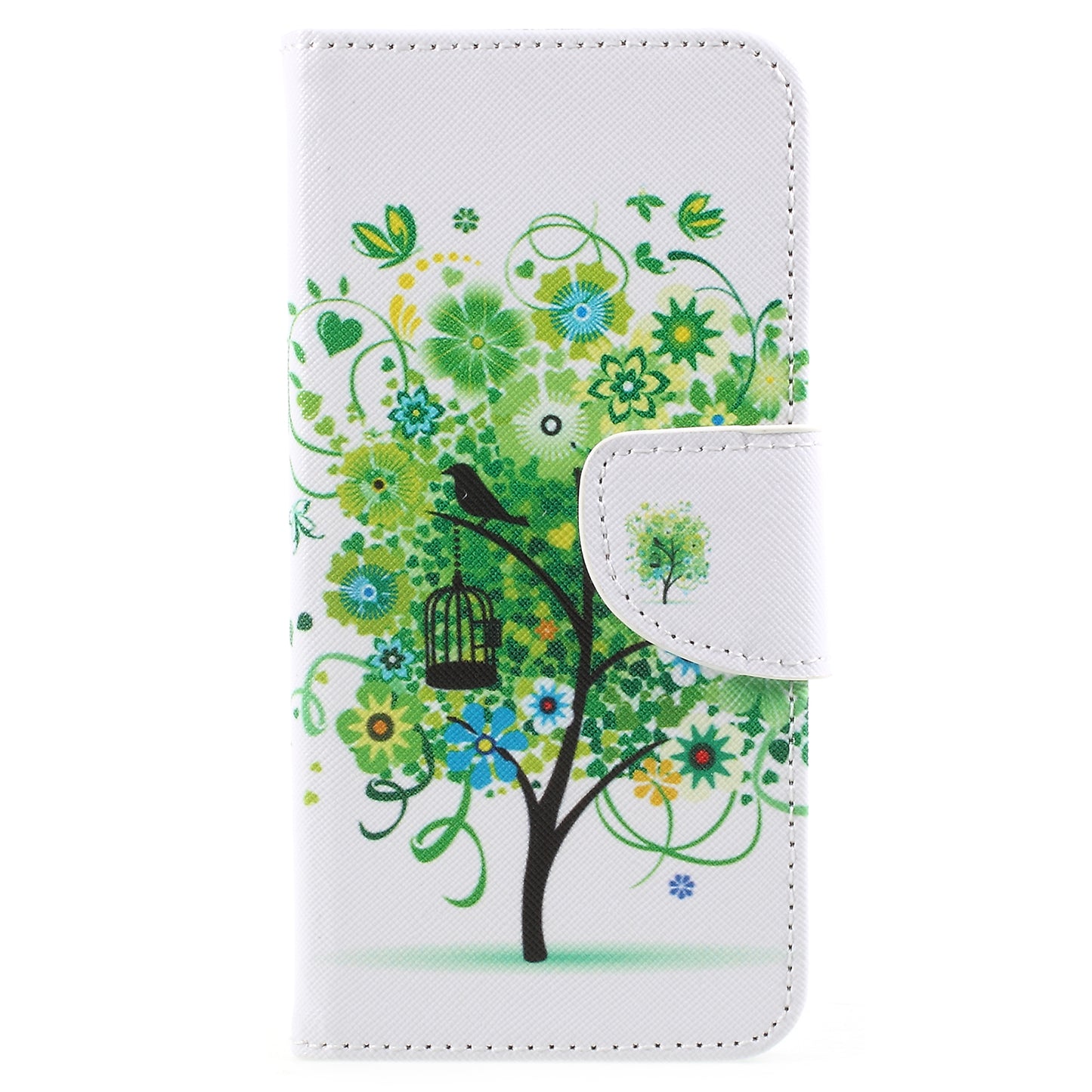 Pattern Printing Cross Texture Stand Wallet Leather Cover with Magnet for Samsung Galaxy A8 (2018)