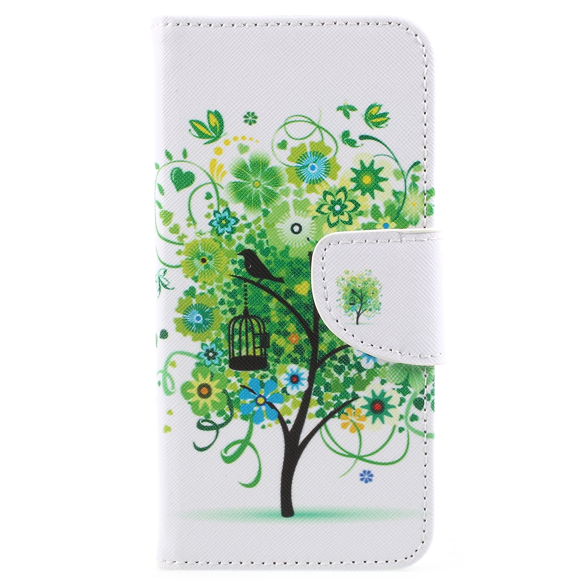 Pattern Printing Cross Texture Stand Wallet Leather Cover with Magnet for Samsung Galaxy A8 (2018)