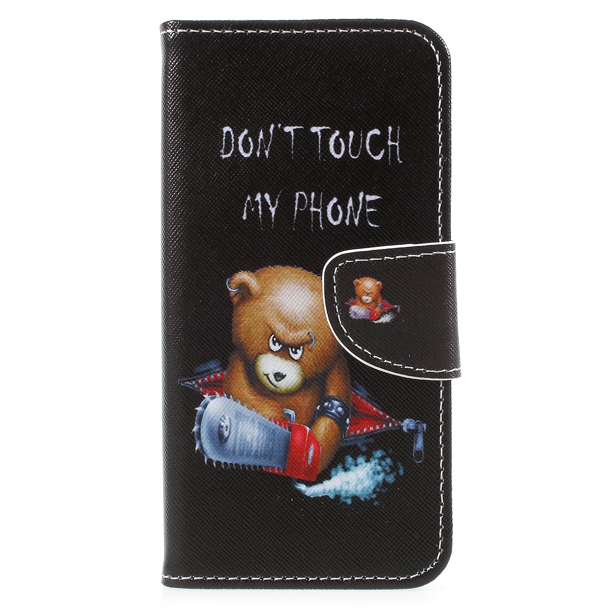 Pattern Printing Cross Texture Stand Wallet Leather Cover with Magnet for Samsung Galaxy A8 (2018)