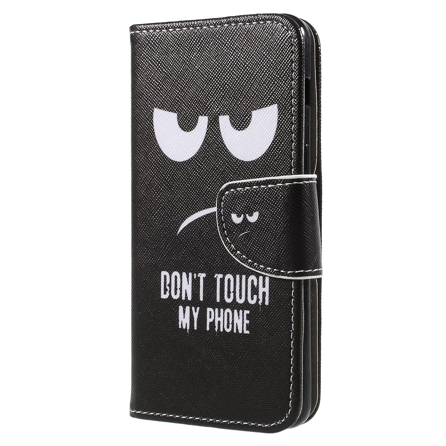 Pattern Printing Cross Texture Stand Wallet Leather Cover with Magnet for Samsung Galaxy A8 (2018)
