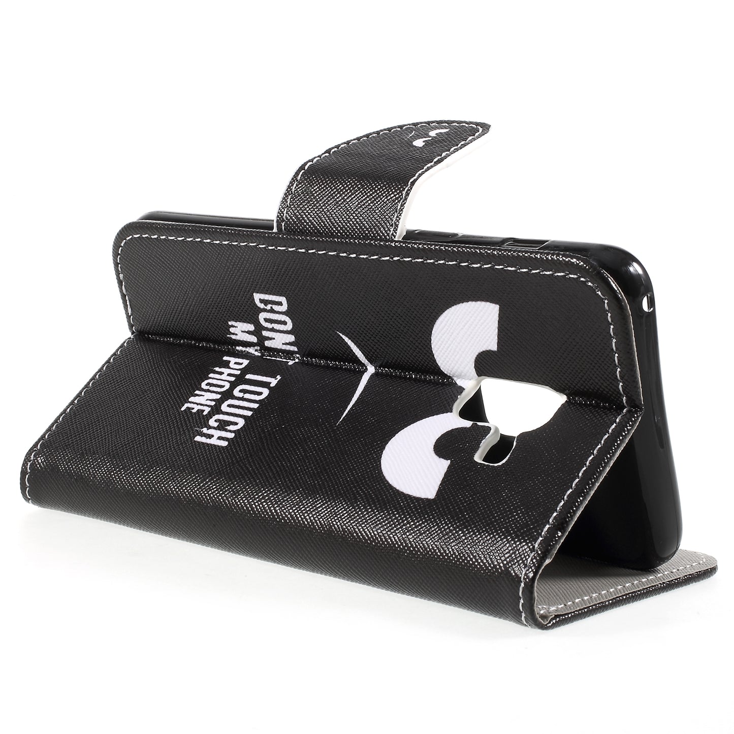 Pattern Printing Cross Texture Stand Wallet Leather Cover with Magnet for Samsung Galaxy A8 (2018)