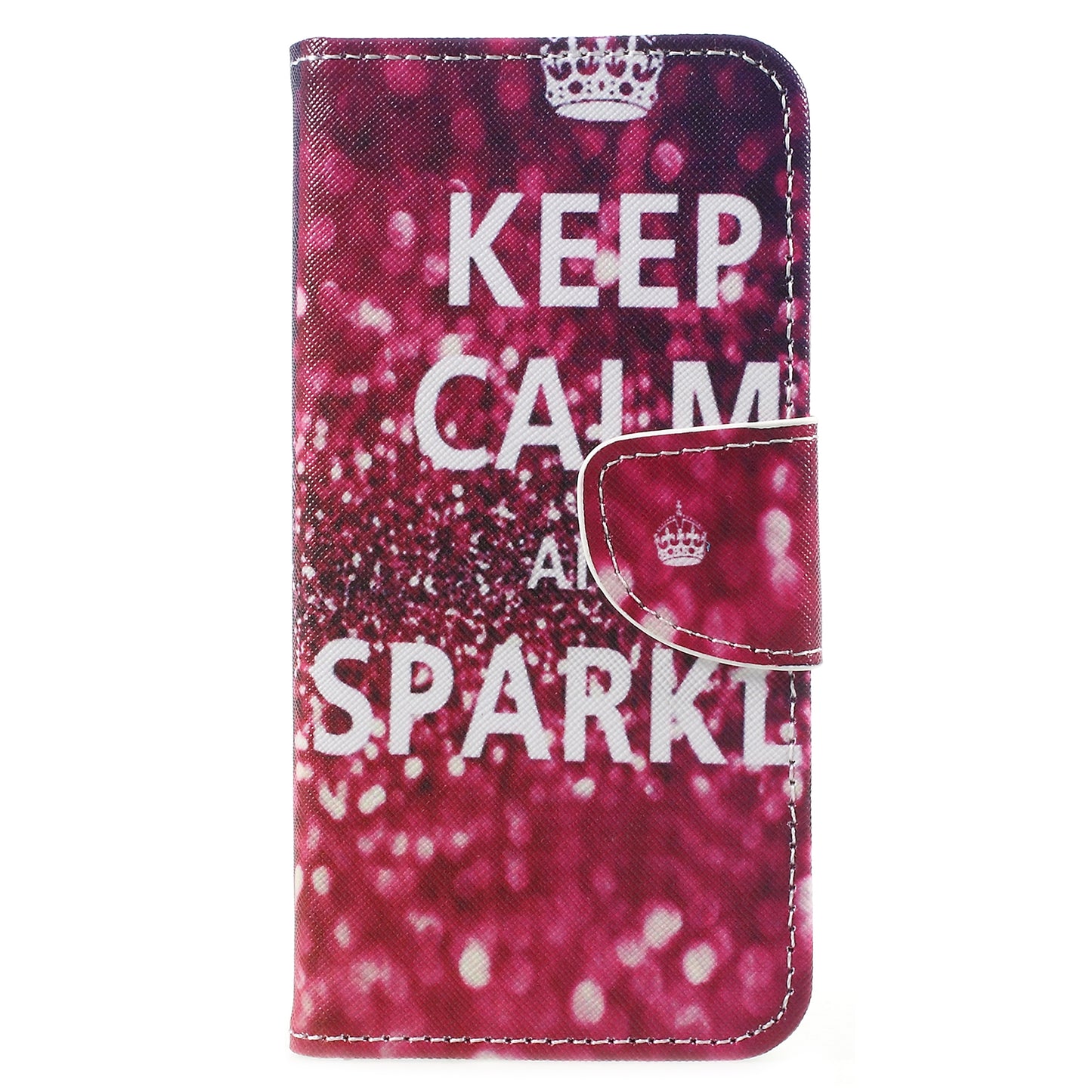 Pattern Printing Cross Texture Stand Wallet Leather Cover with Magnet for Samsung Galaxy A8 (2018)