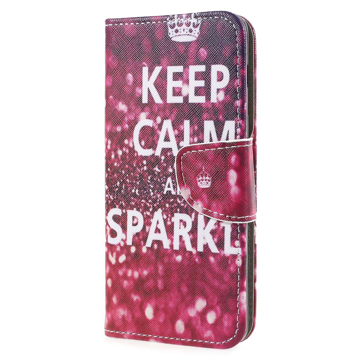 Pattern Printing Cross Texture Stand Wallet Leather Cover with Magnet for Samsung Galaxy A8 (2018)