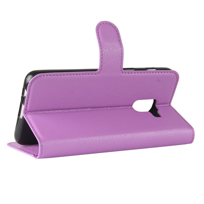 Litchi Skin PU Leather Wallet Stand Mobile Phone Case with Magnet for Samsung Galaxy A8 (2018)