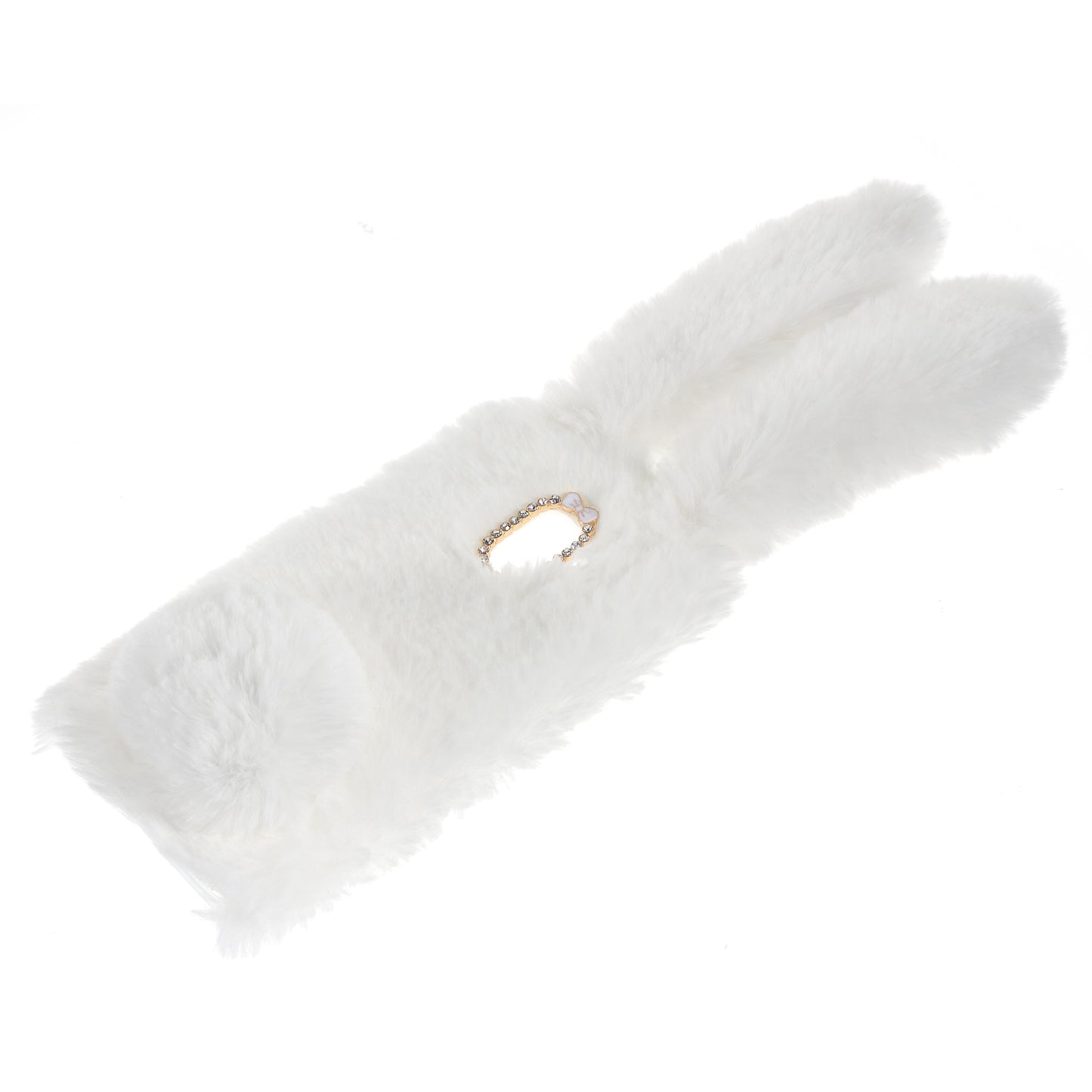 Rabbit Bunny Soft Furry Fur TPU Kickstand Case for Samsung Galaxy A8 (2018)