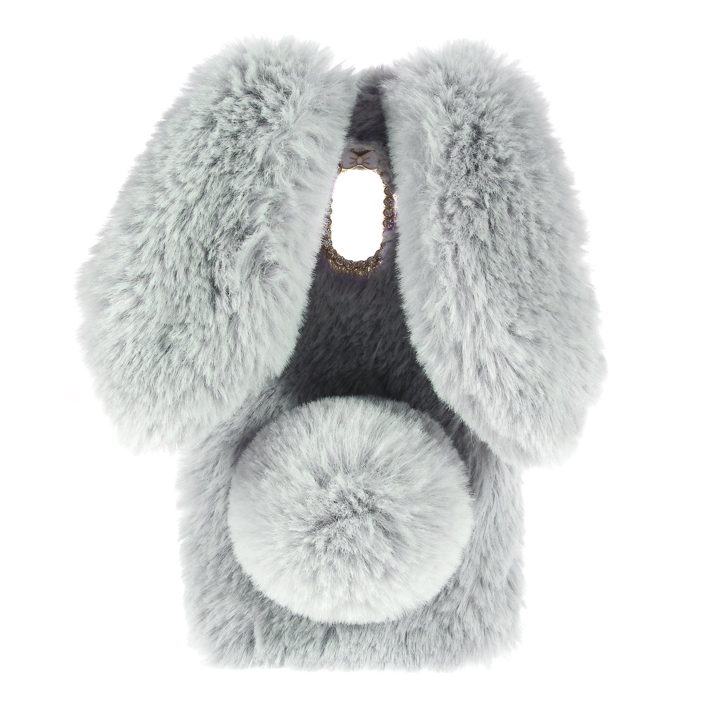 Rabbit Bunny Soft Furry Fur TPU Kickstand Case for Samsung Galaxy A8 (2018)