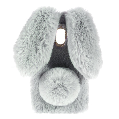 Rabbit Bunny Soft Furry Fur TPU Kickstand Case for Samsung Galaxy A8 (2018)