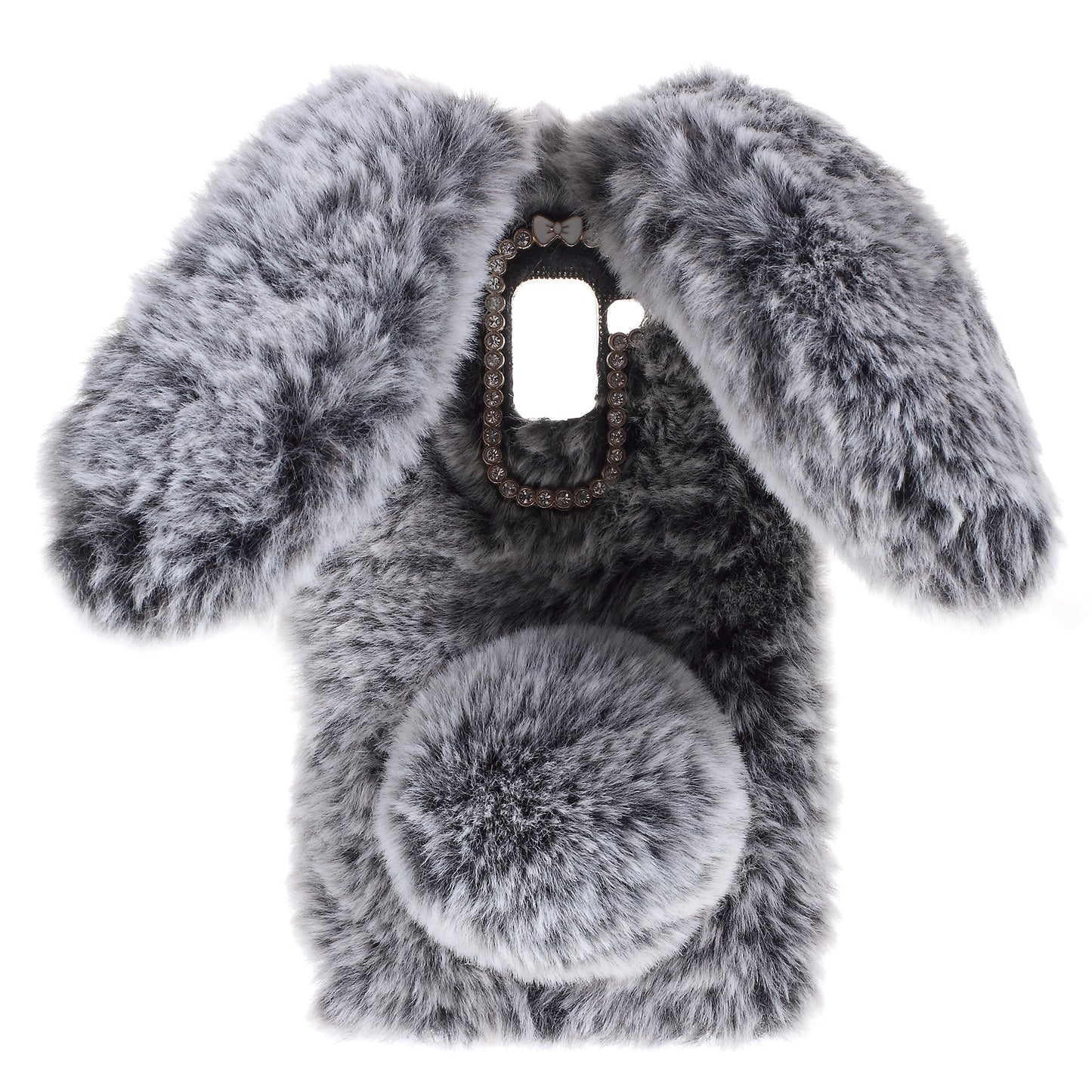 Rabbit Bunny Soft Furry Fur TPU Kickstand Case for Samsung Galaxy A8 (2018)