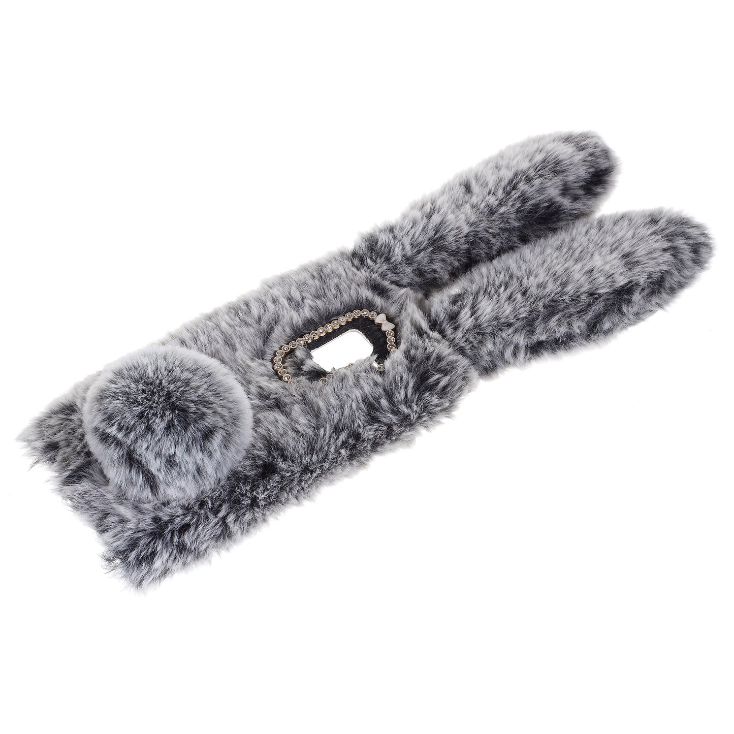 Rabbit Bunny Soft Furry Fur TPU Kickstand Case for Samsung Galaxy A8 (2018)