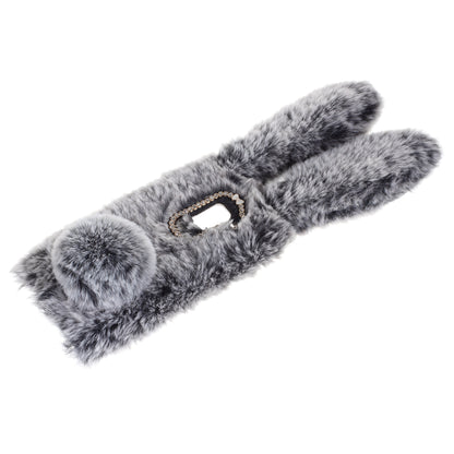 Rabbit Bunny Soft Furry Fur TPU Kickstand Case for Samsung Galaxy A8 (2018)