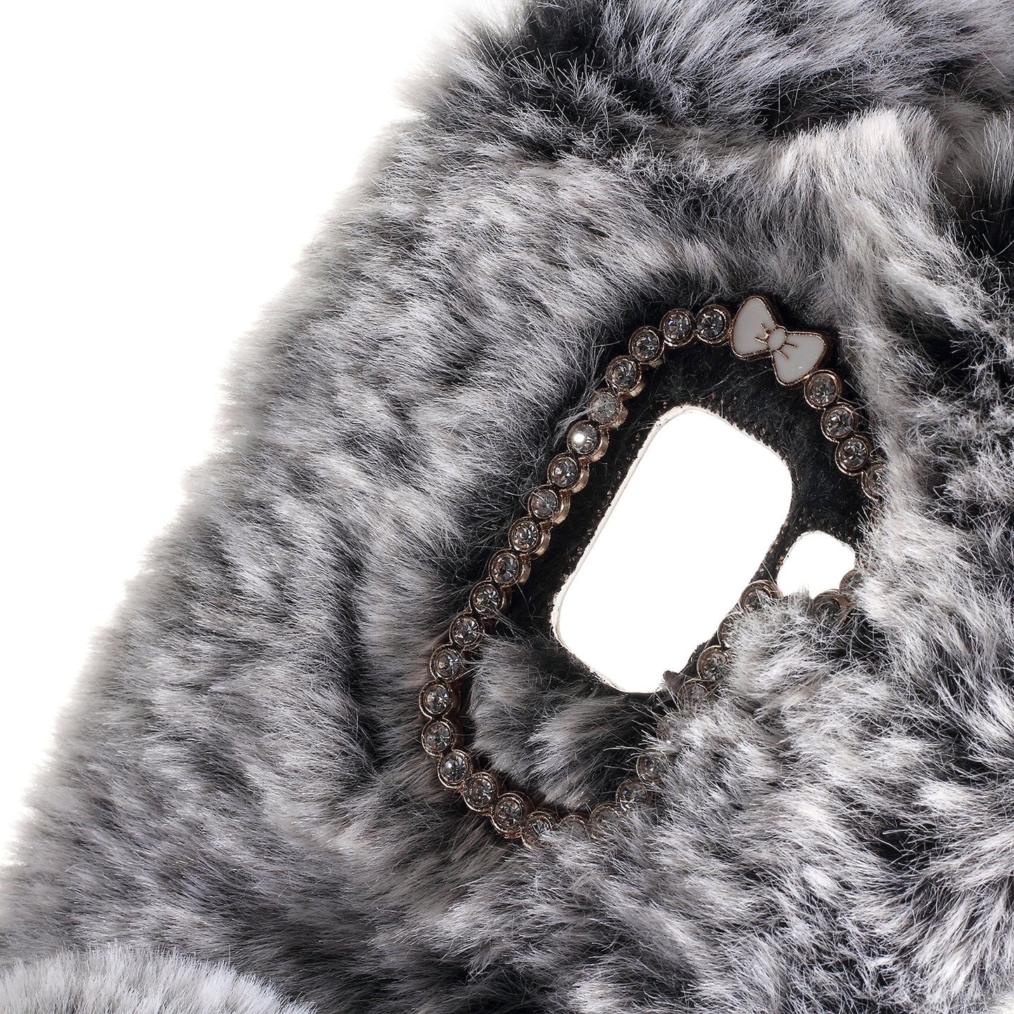 Rabbit Bunny Soft Furry Fur TPU Kickstand Case for Samsung Galaxy A8 (2018)