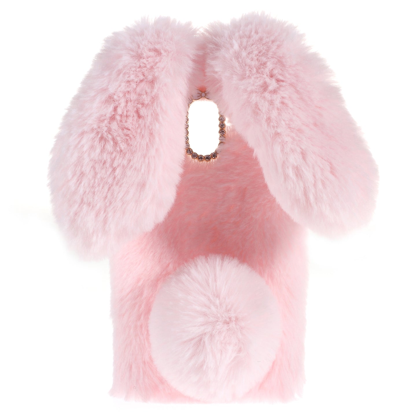 Rabbit Bunny Soft Furry Fur TPU Kickstand Case for Samsung Galaxy A8 (2018)