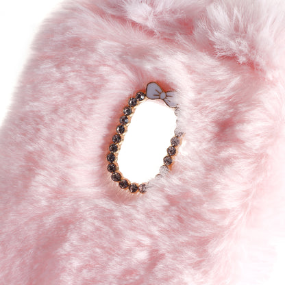 Rabbit Bunny Soft Furry Fur TPU Kickstand Case for Samsung Galaxy A8 (2018)