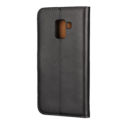 Crazy Horse Genuine Leather Magnetic Wallet Case for Samsung Galaxy A8 (2018)
