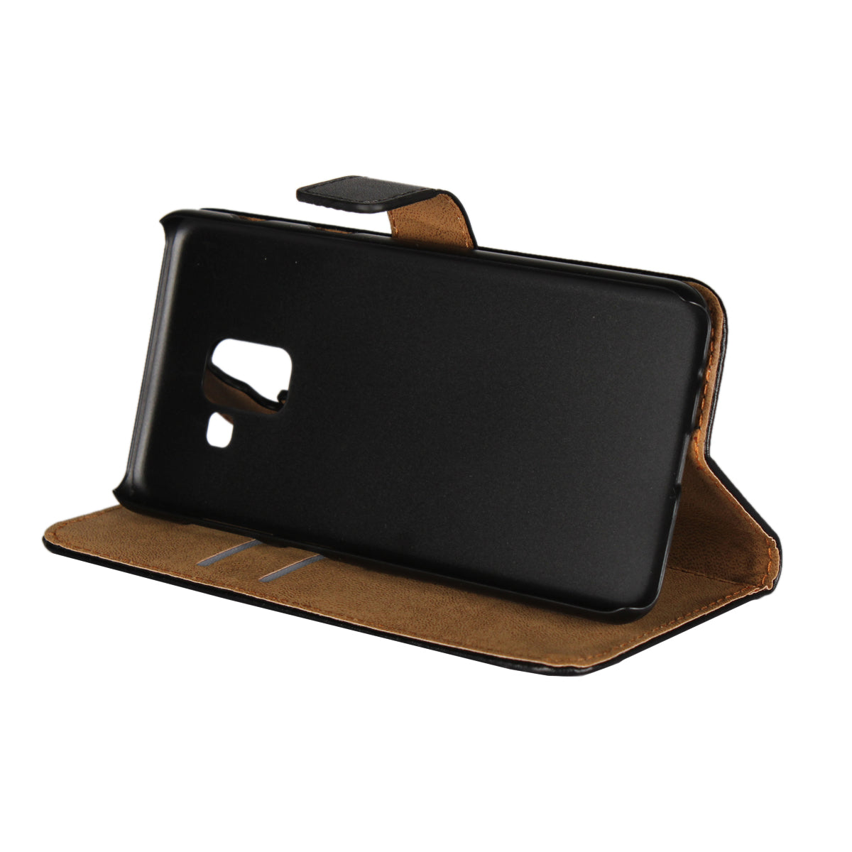 Crazy Horse Genuine Leather Magnetic Wallet Case for Samsung Galaxy A8 (2018)