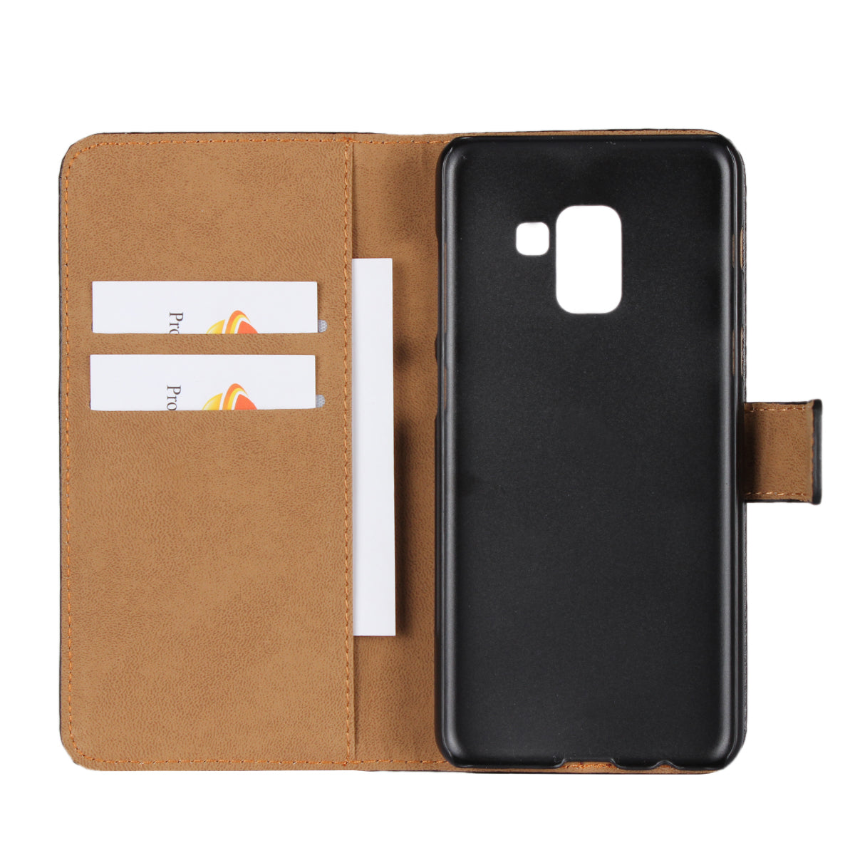 Crazy Horse Genuine Leather Magnetic Wallet Case for Samsung Galaxy A8 (2018)