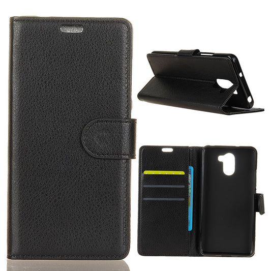 Litchi Texture Card Holder PU Leather Mobile Casing for Samsung Galaxy S9 Plus