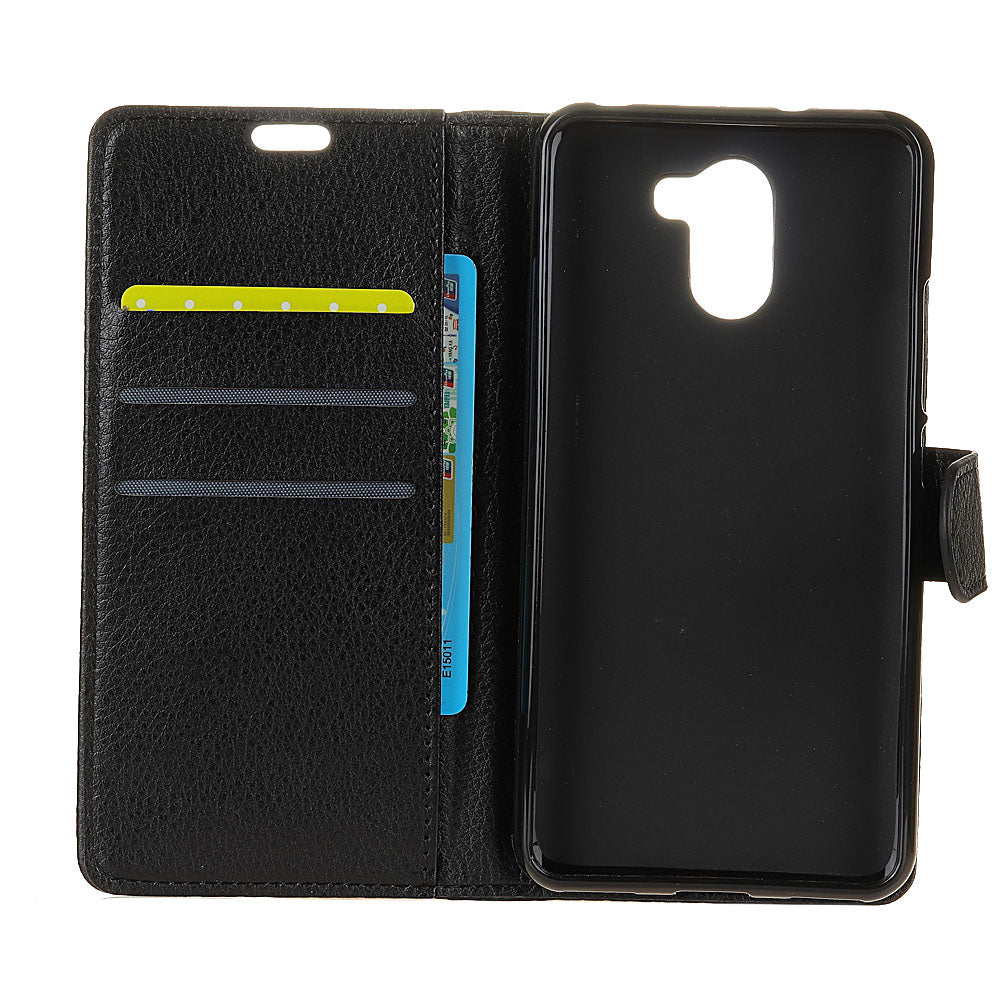 Litchi Texture Card Holder PU Leather Mobile Casing for Samsung Galaxy S9 Plus