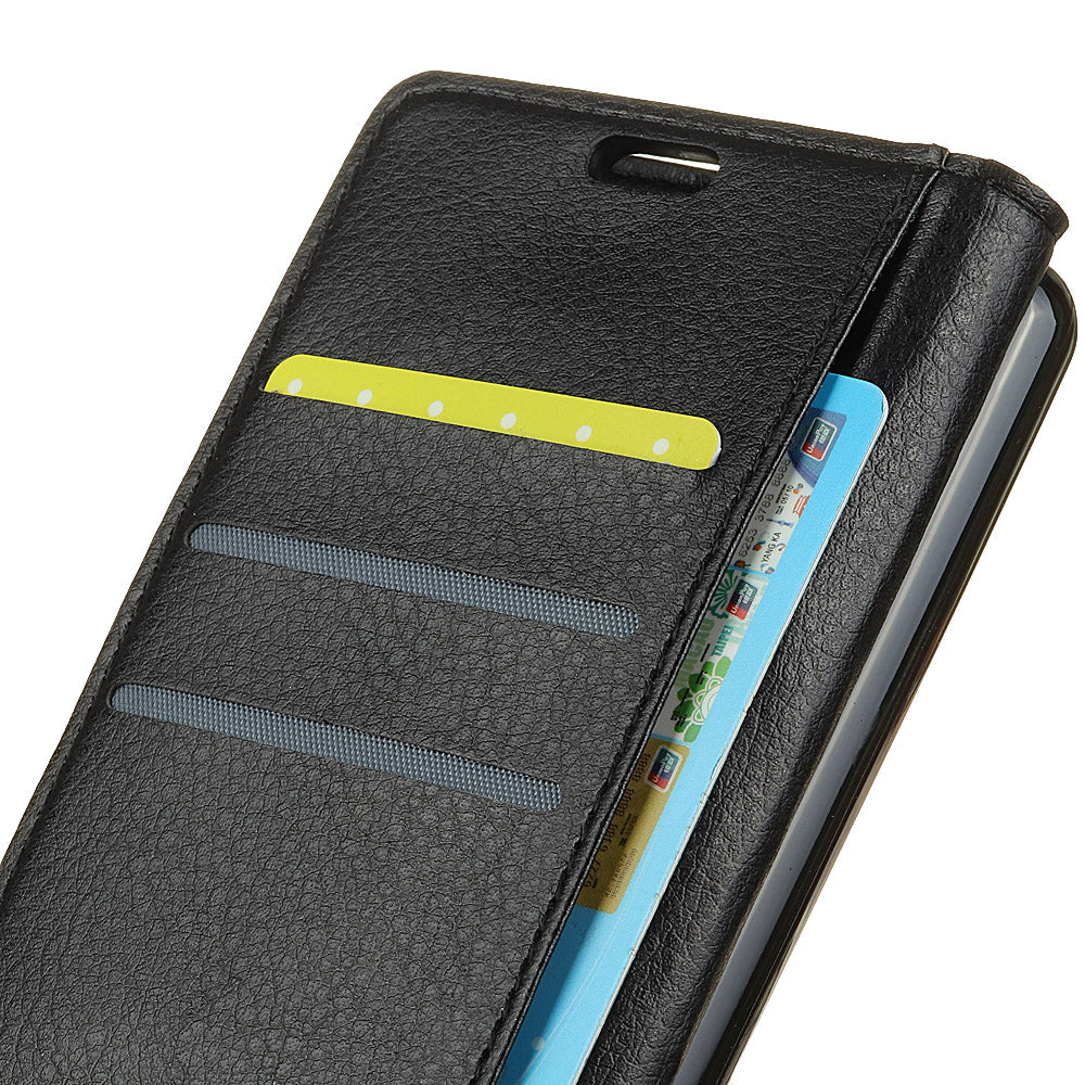 Litchi Texture Card Holder PU Leather Mobile Casing for Samsung Galaxy S9 Plus