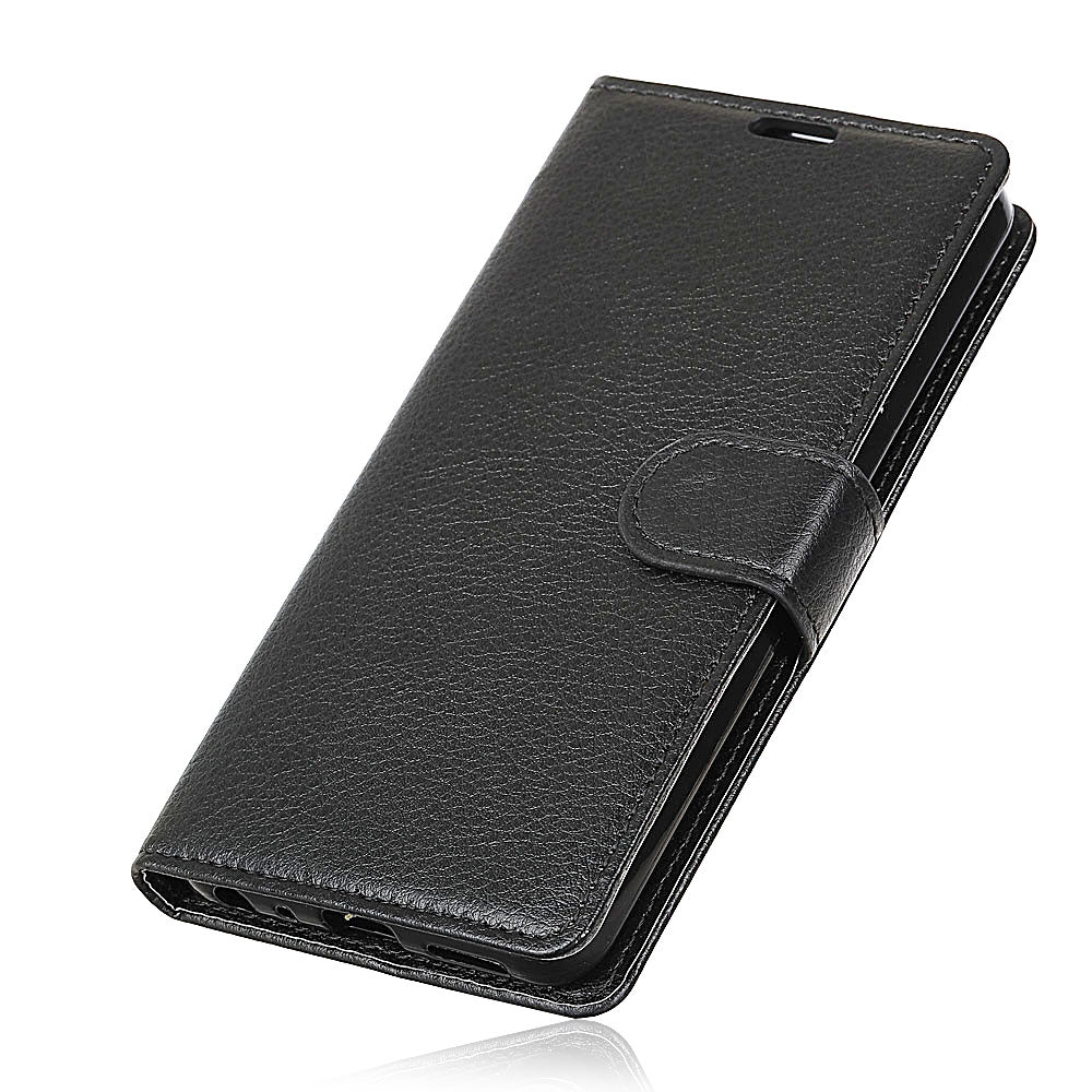 Phone Wallet Case for Samsung Galaxy S9 G960 PU Leather Phone Cover Drop-proof Flip Protector with Stand Litchi Texture