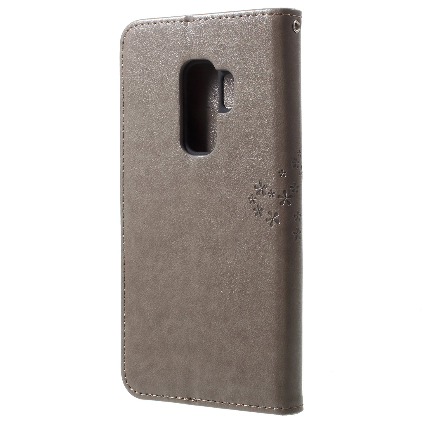 Imprint Tree Owl PU Leather Wallet Case with Strap for Samsung Galaxy S9+ G965