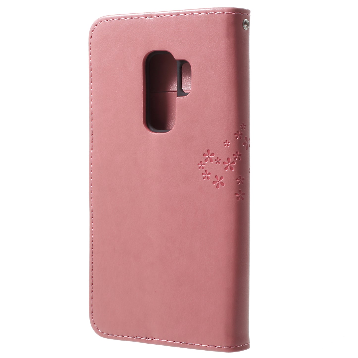 Imprint Tree Owl PU Leather Wallet Case with Strap for Samsung Galaxy S9+ G965