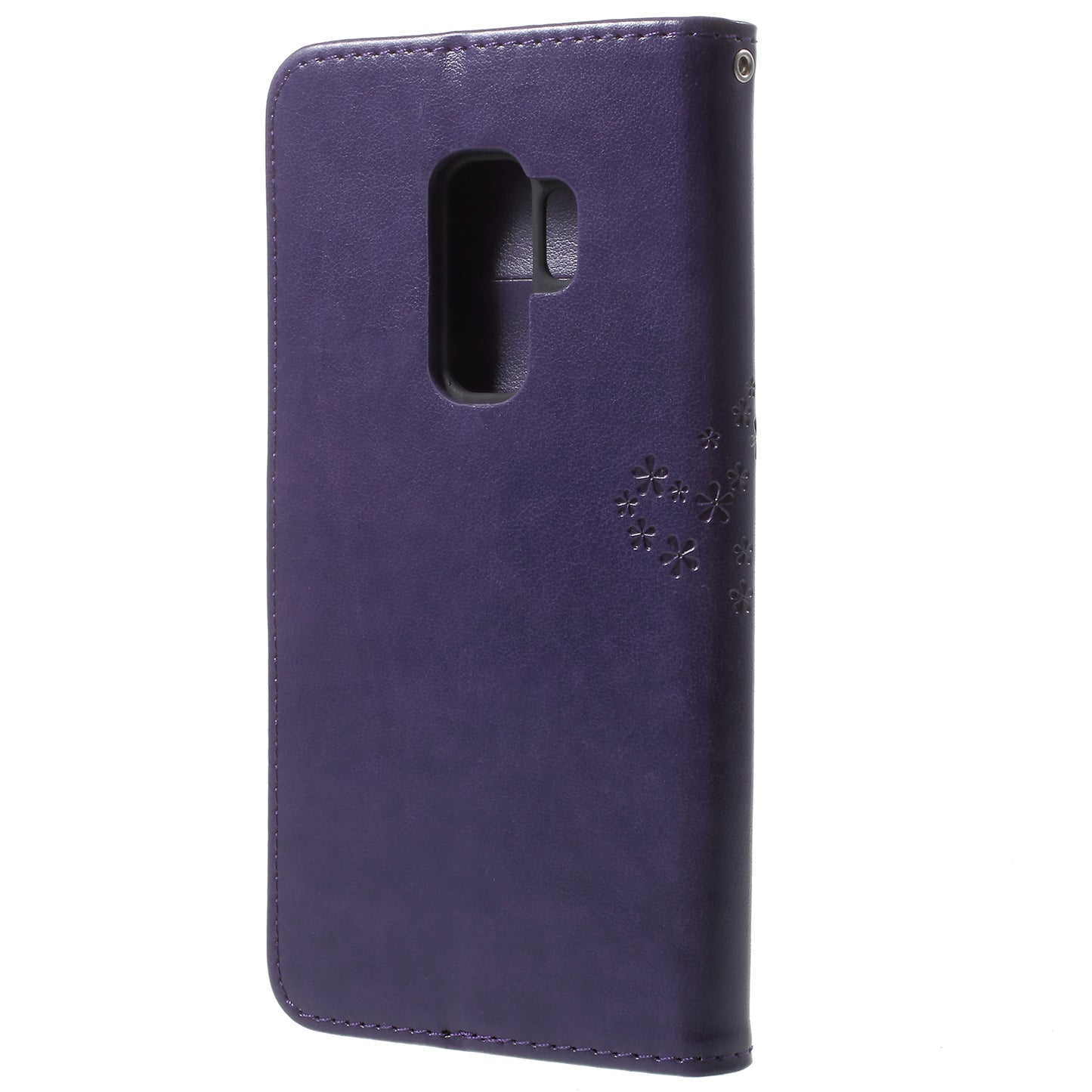 Imprint Tree Owl PU Leather Wallet Case with Strap for Samsung Galaxy S9+ G965