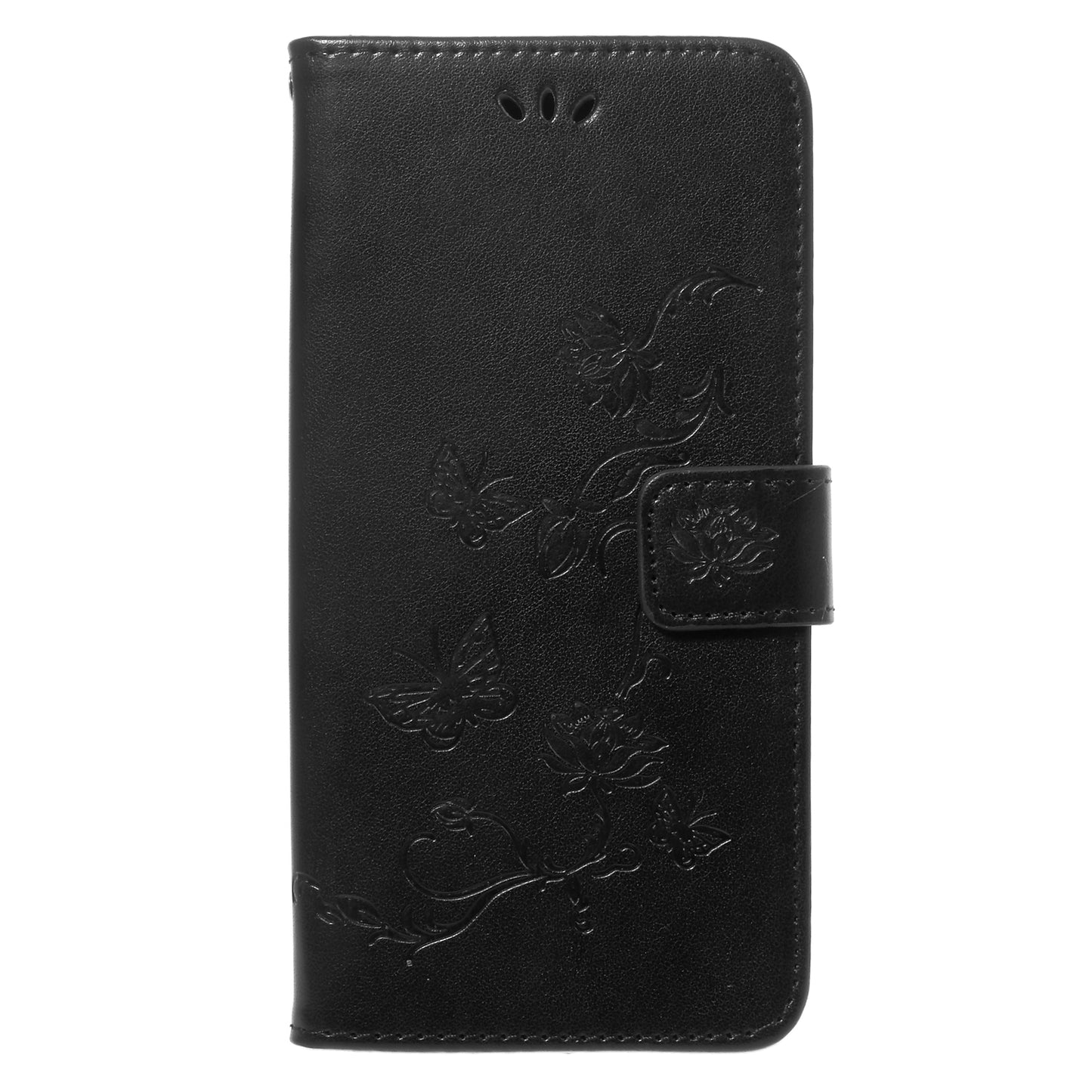 Imprinted Butterfly Flower Leather Wallet Case for Samsung Galaxy S9+ G965