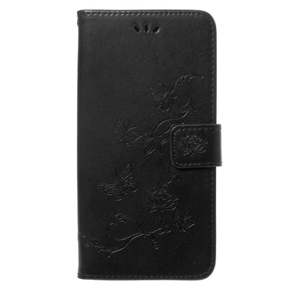 Imprinted Butterfly Flower Leather Wallet Case for Samsung Galaxy S9+ G965