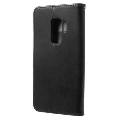 Imprinted Butterfly Flower Leather Wallet Case for Samsung Galaxy S9+ G965