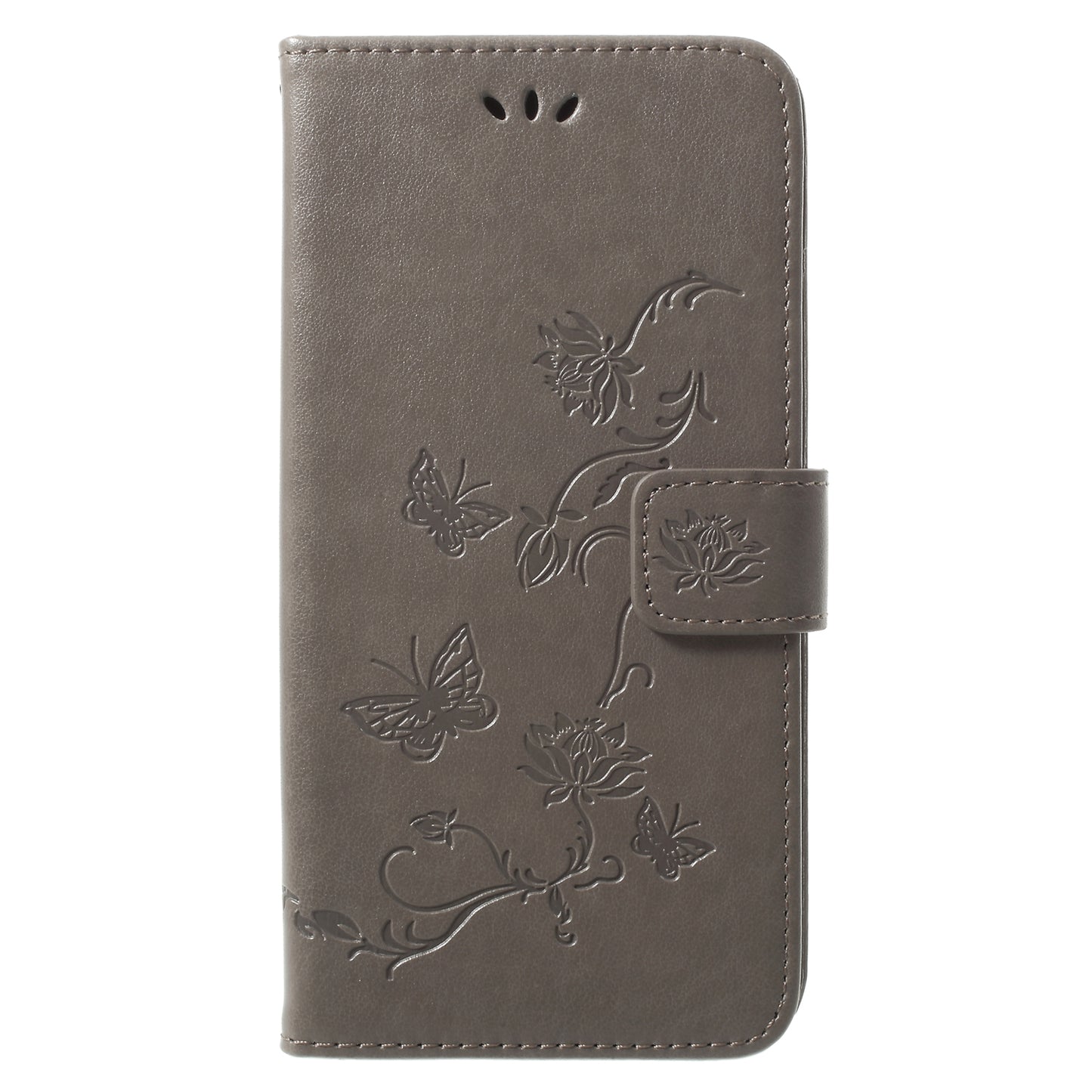 Imprinted Butterfly Flower Leather Wallet Case for Samsung Galaxy S9+ G965