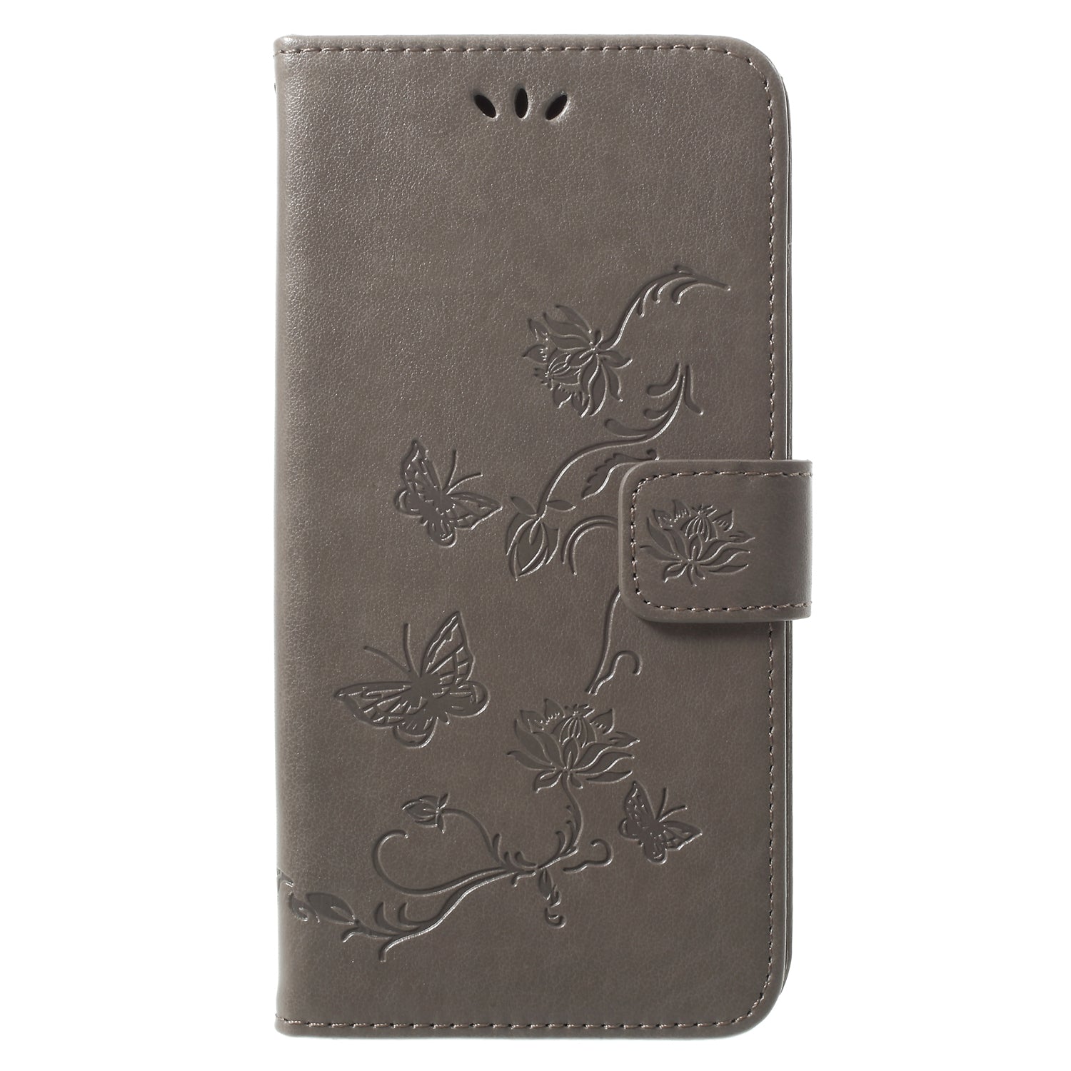 Imprinted Butterfly Flower Leather Wallet Case for Samsung Galaxy S9+ G965