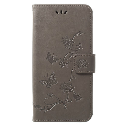 Imprinted Butterfly Flower Leather Wallet Case for Samsung Galaxy S9+ G965