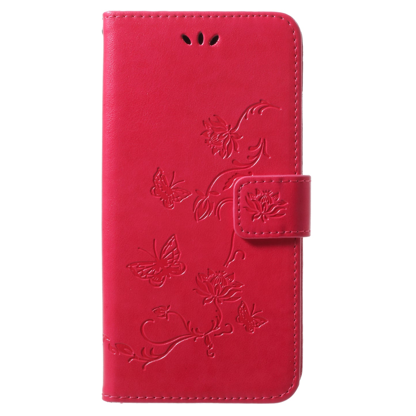 Imprinted Butterfly Flower Leather Wallet Case for Samsung Galaxy S9+ G965