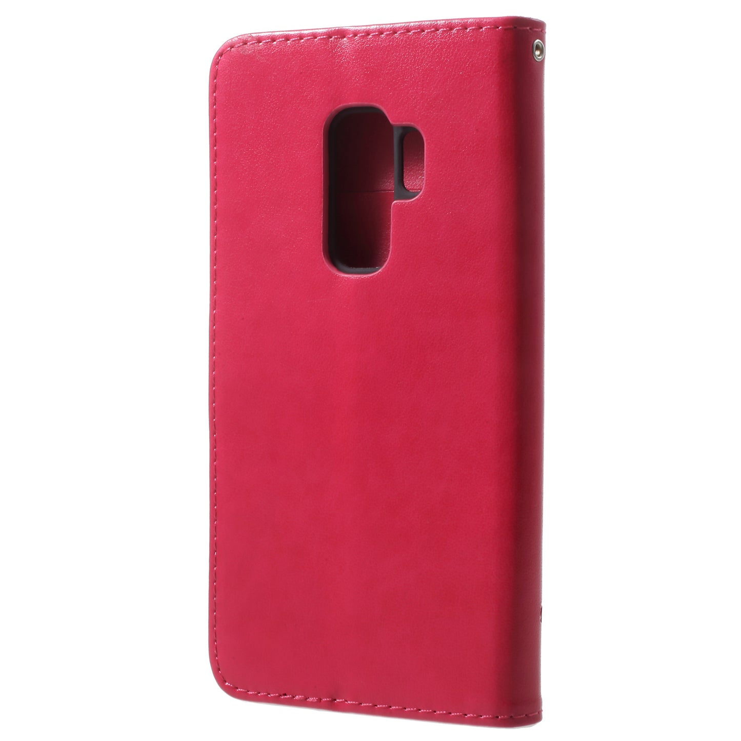 Imprinted Butterfly Flower Leather Wallet Case for Samsung Galaxy S9+ G965