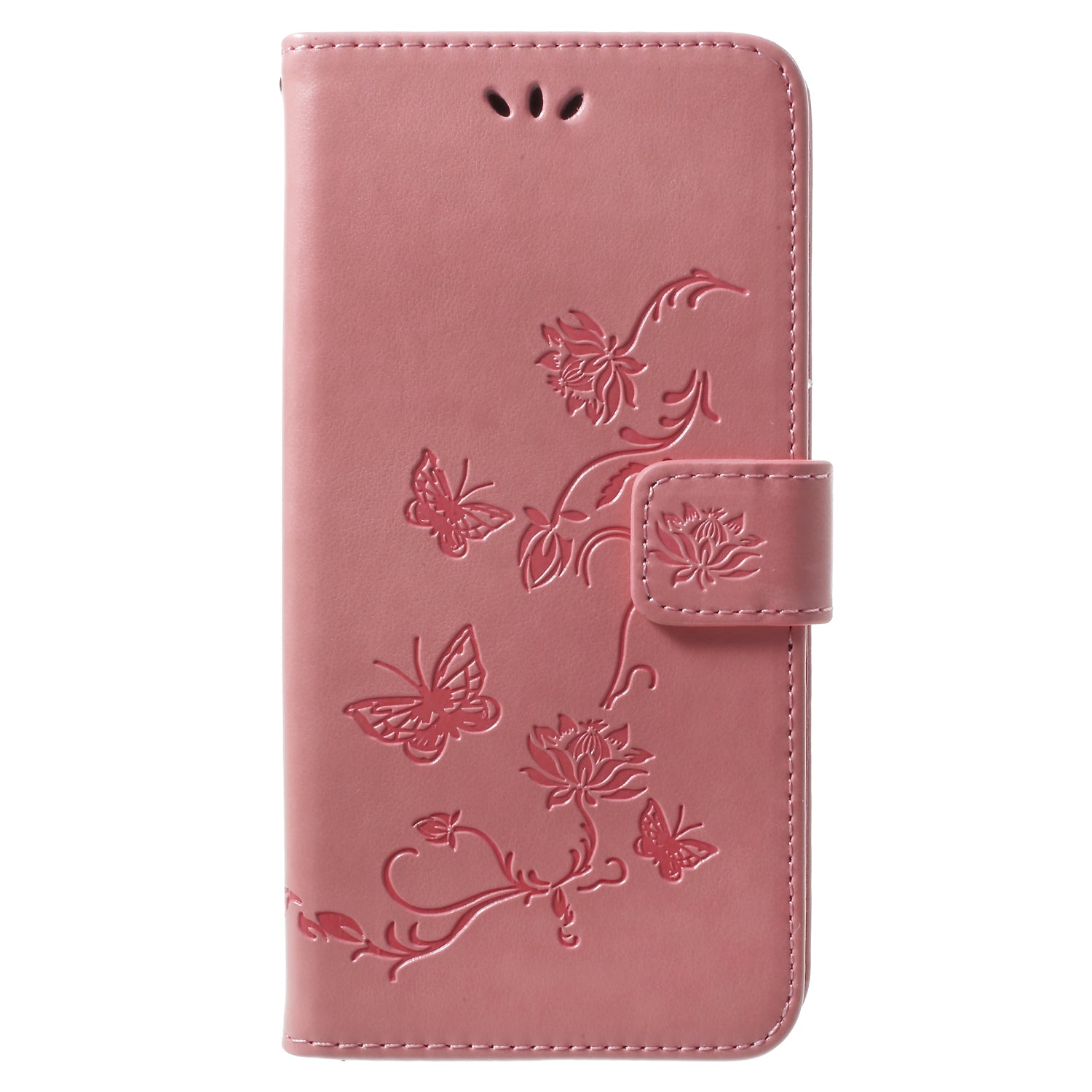 Imprinted Butterfly Flower Leather Wallet Case for Samsung Galaxy S9+ G965