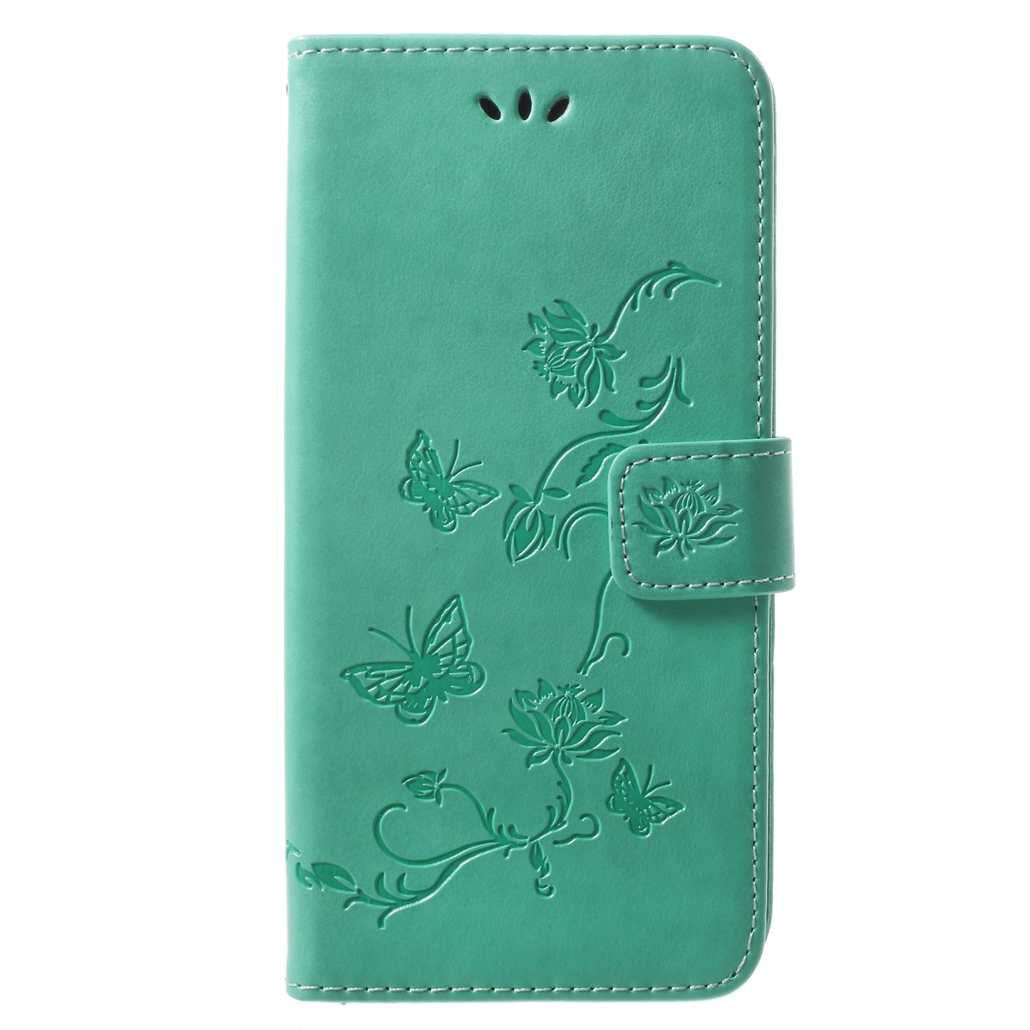 Imprinted Butterfly Flower Leather Wallet Case for Samsung Galaxy S9+ G965