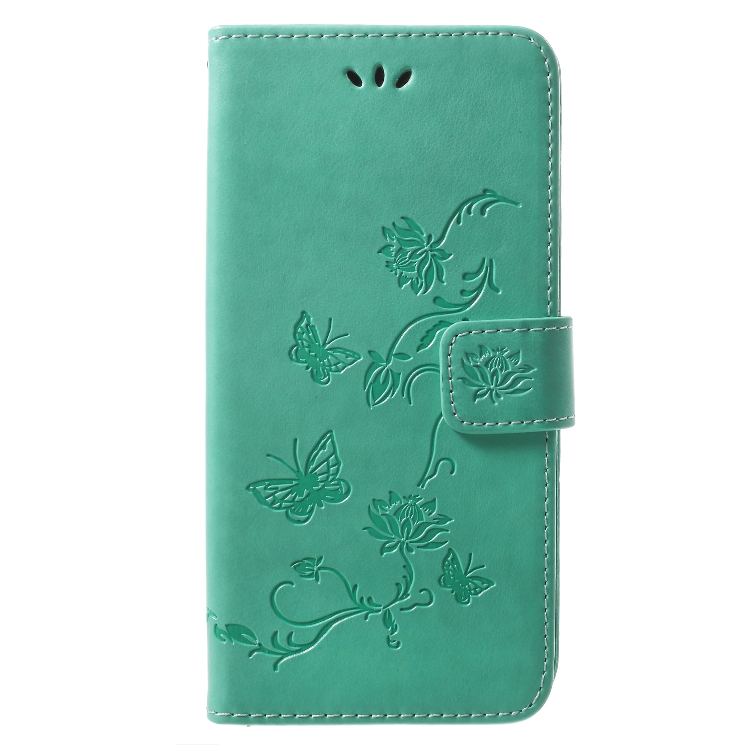 Imprinted Butterfly Flower Leather Wallet Case for Samsung Galaxy S9+ G965