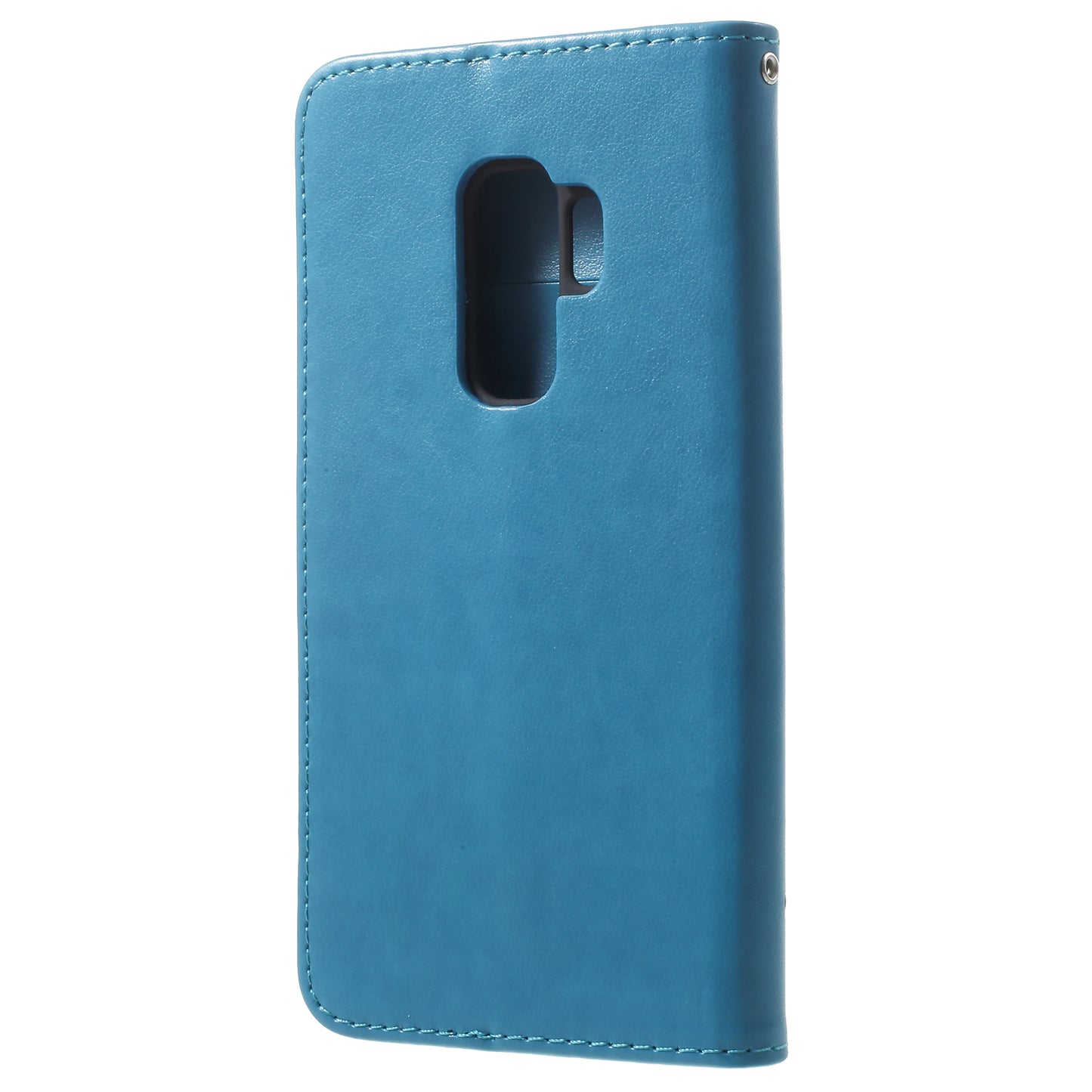 Imprinted Butterfly Flower Leather Wallet Case for Samsung Galaxy S9+ G965