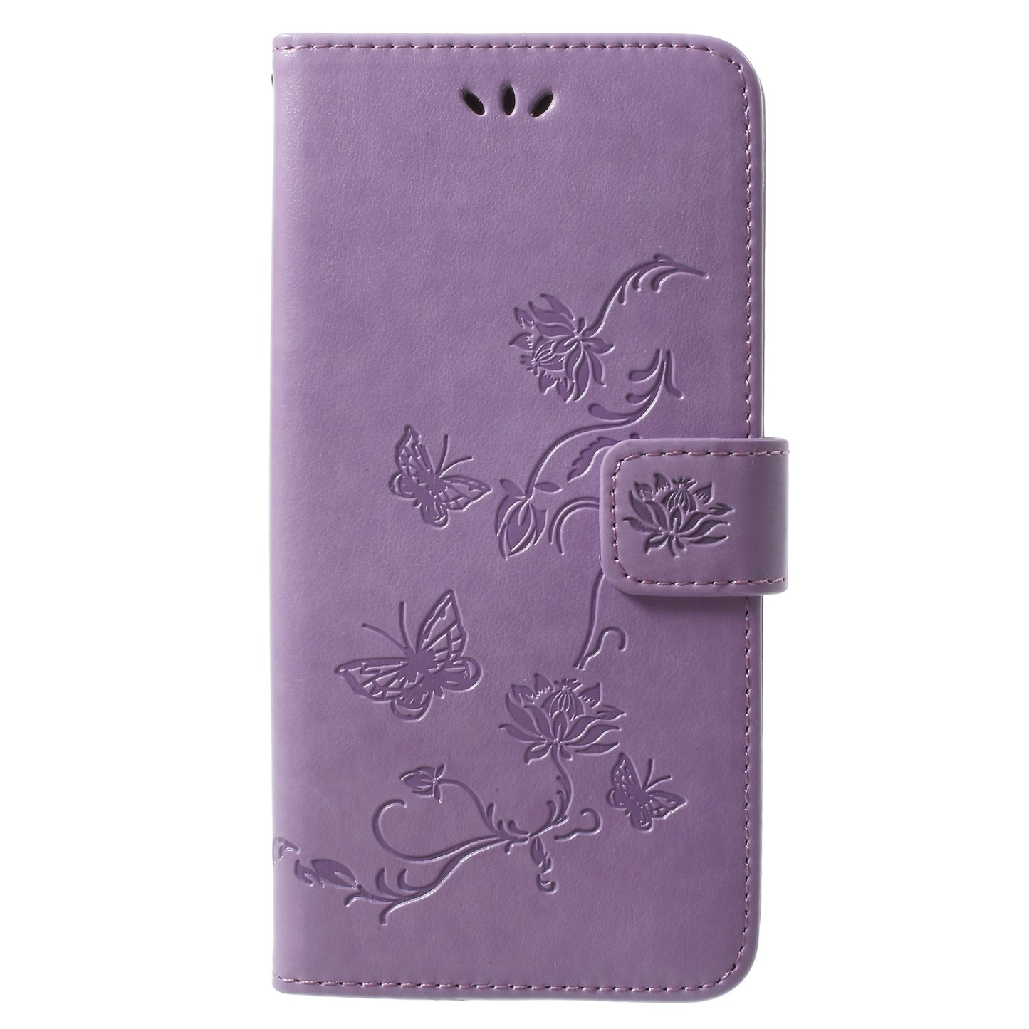 Imprinted Butterfly Flower Leather Wallet Case for Samsung Galaxy S9+ G965