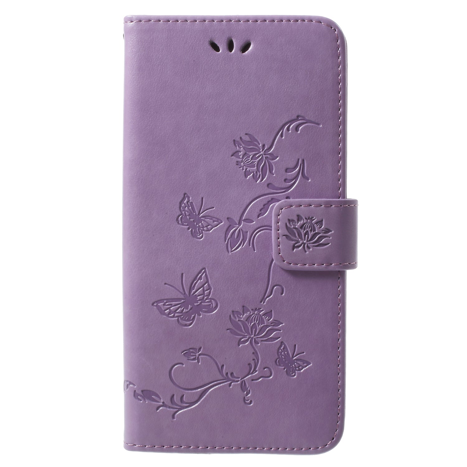 Imprinted Butterfly Flower Leather Wallet Case for Samsung Galaxy S9+ G965