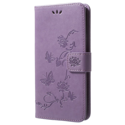 Imprinted Butterfly Flower Leather Wallet Case for Samsung Galaxy S9+ G965