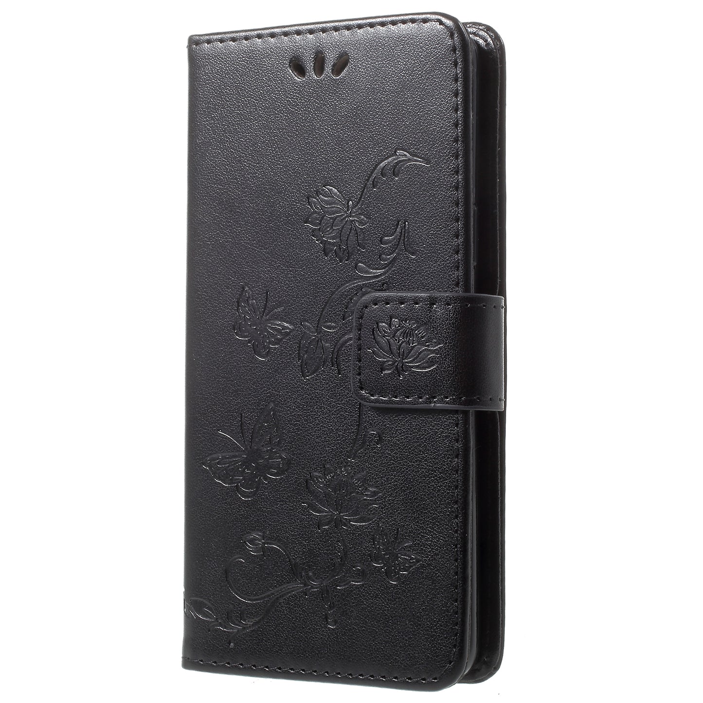 Imprint Butterfly Flowers Magnetic Wallet Leather Stand Cover for Samsung Galaxy S9 G960