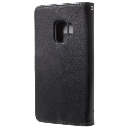Imprint Butterfly Flowers Magnetic Wallet Leather Stand Cover for Samsung Galaxy S9 G960