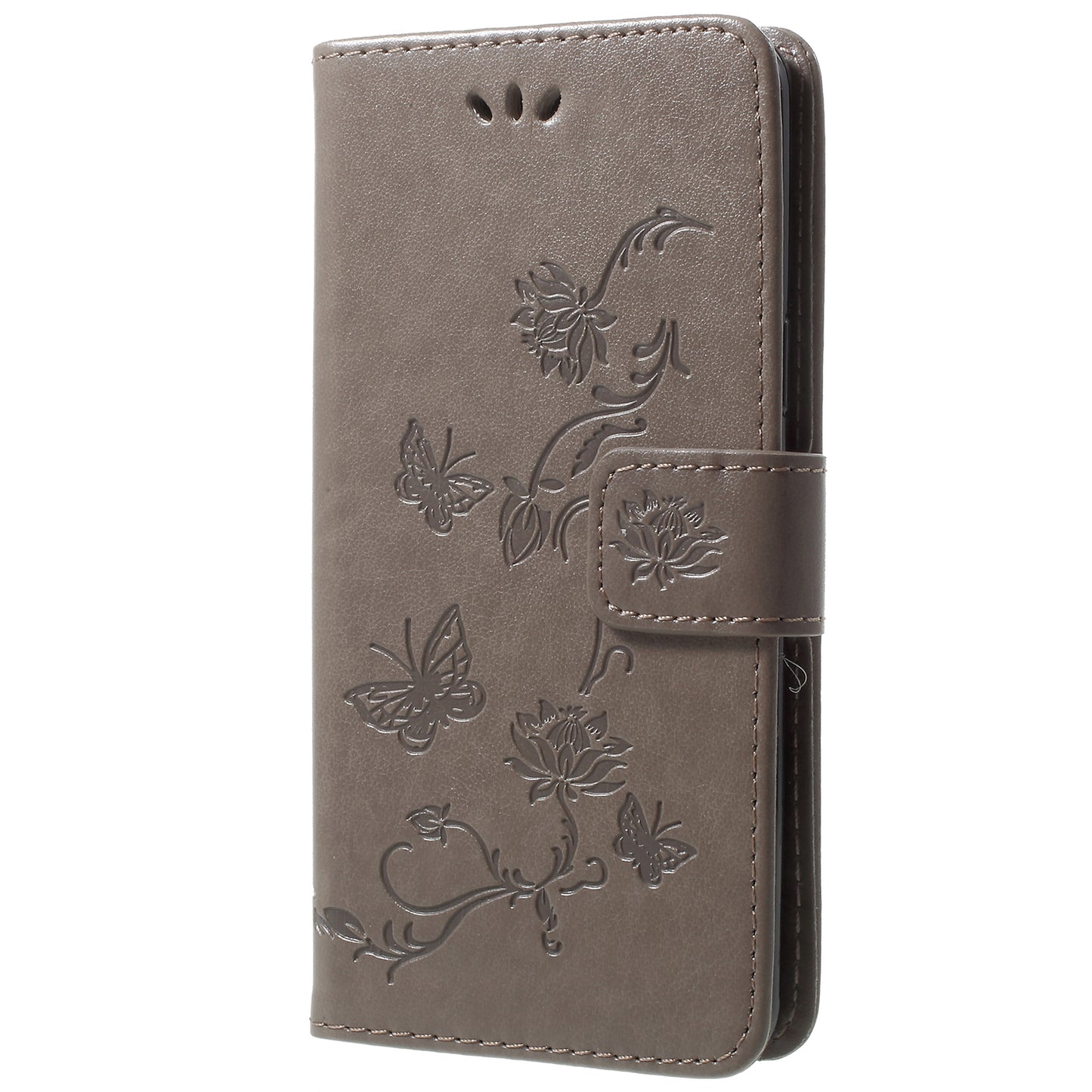 Imprint Butterfly Flowers Magnetic Wallet Leather Stand Cover for Samsung Galaxy S9 G960