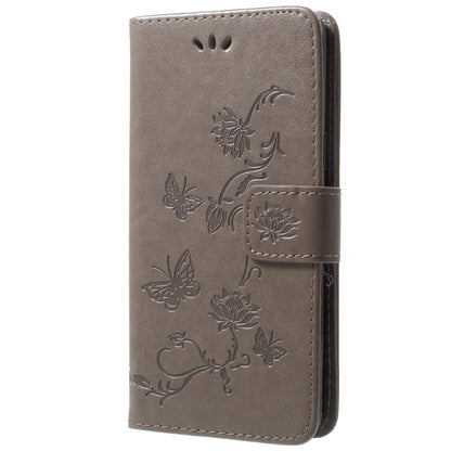 Imprint Butterfly Flowers Magnetic Wallet Leather Stand Cover for Samsung Galaxy S9 G960